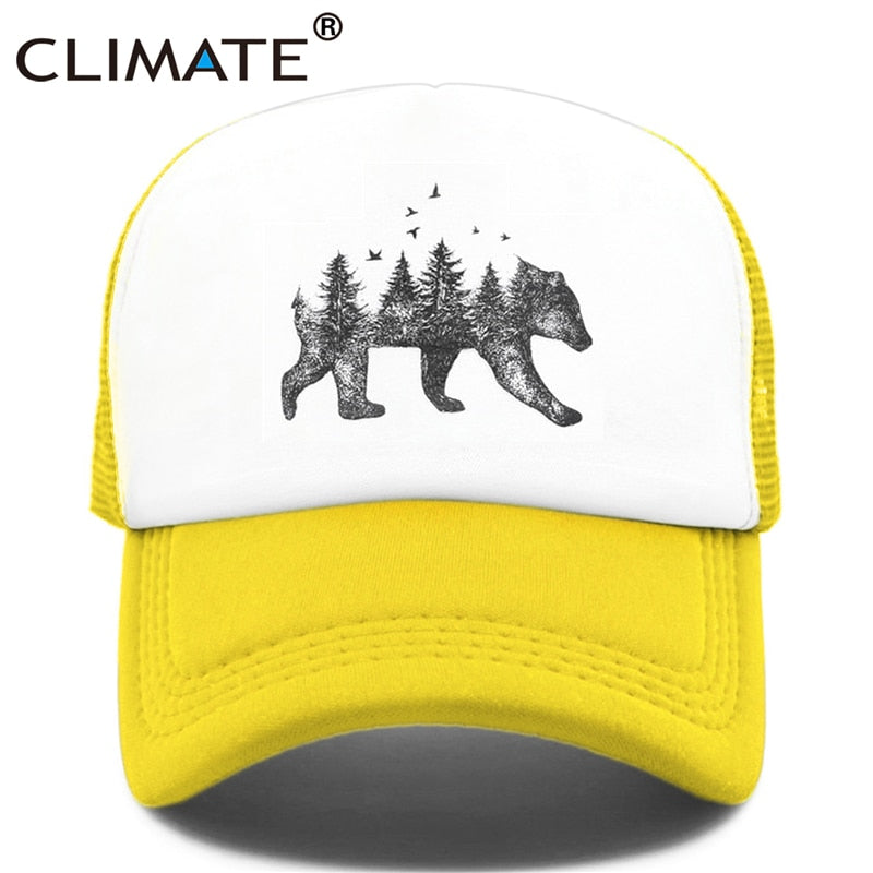 CLIMATE Forest Bear  Cap Hip Hop Men Women