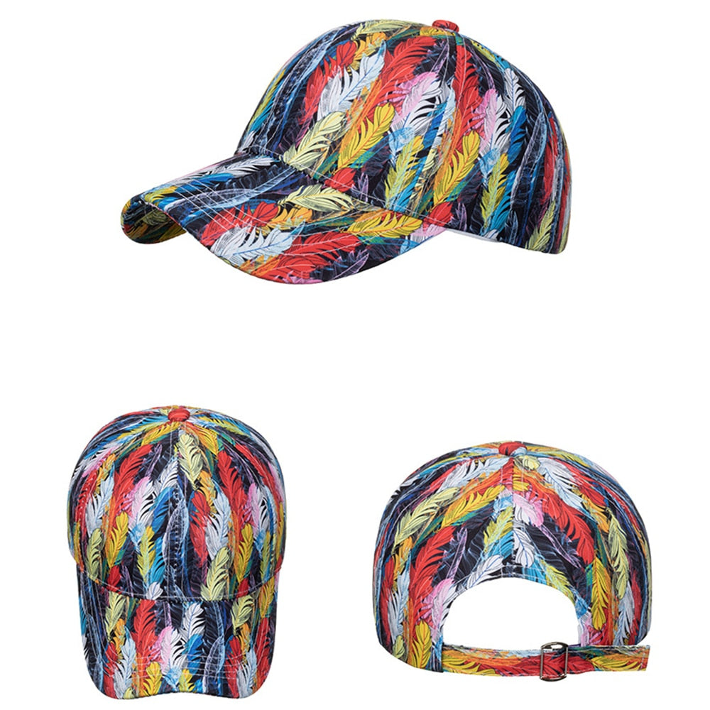 Graffiti Print Baseball Hat