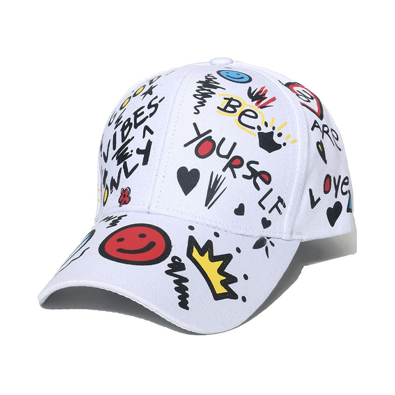 New Fashion Graffiti  Baseball Cap Men Women 2023
