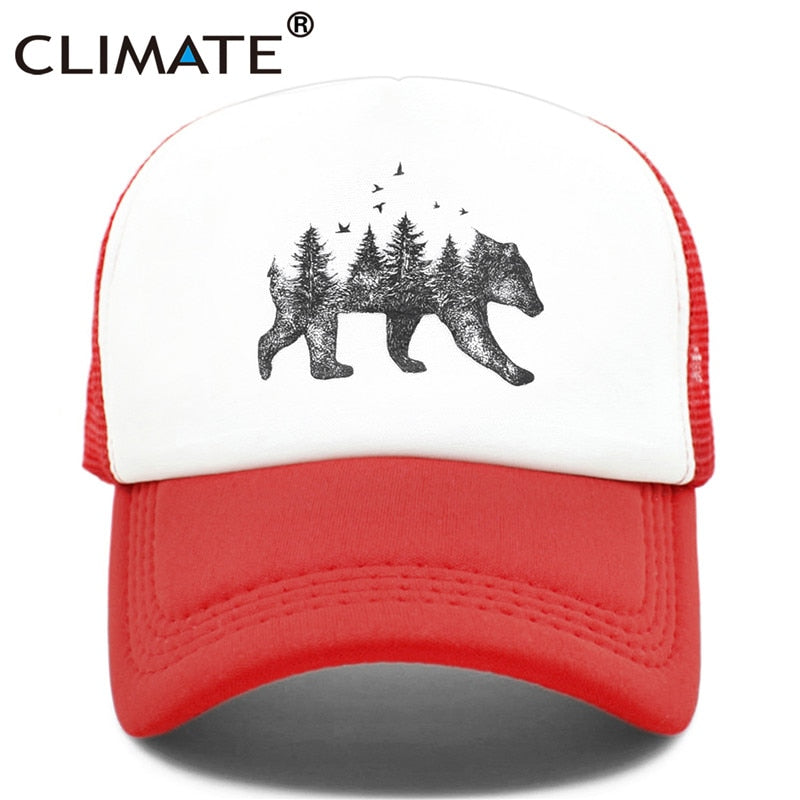 CLIMATE Forest Bear  Cap Hip Hop Men Women