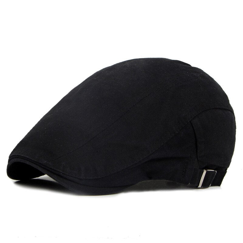 Cotton Baseball Caps   British Style Vintage Solid Unisex Retro