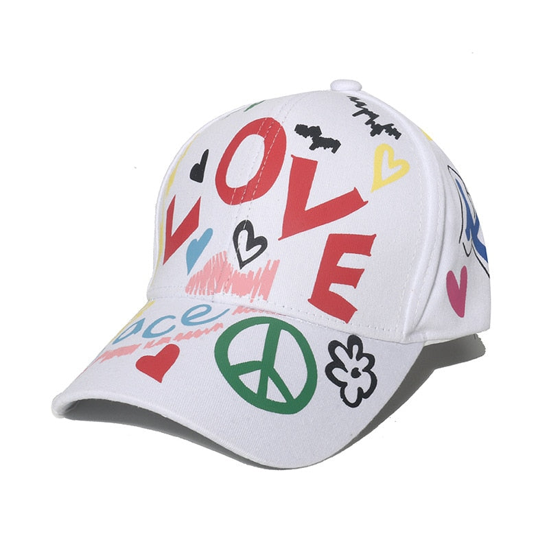 New Fashion Graffiti  Baseball Cap Men Women 2023