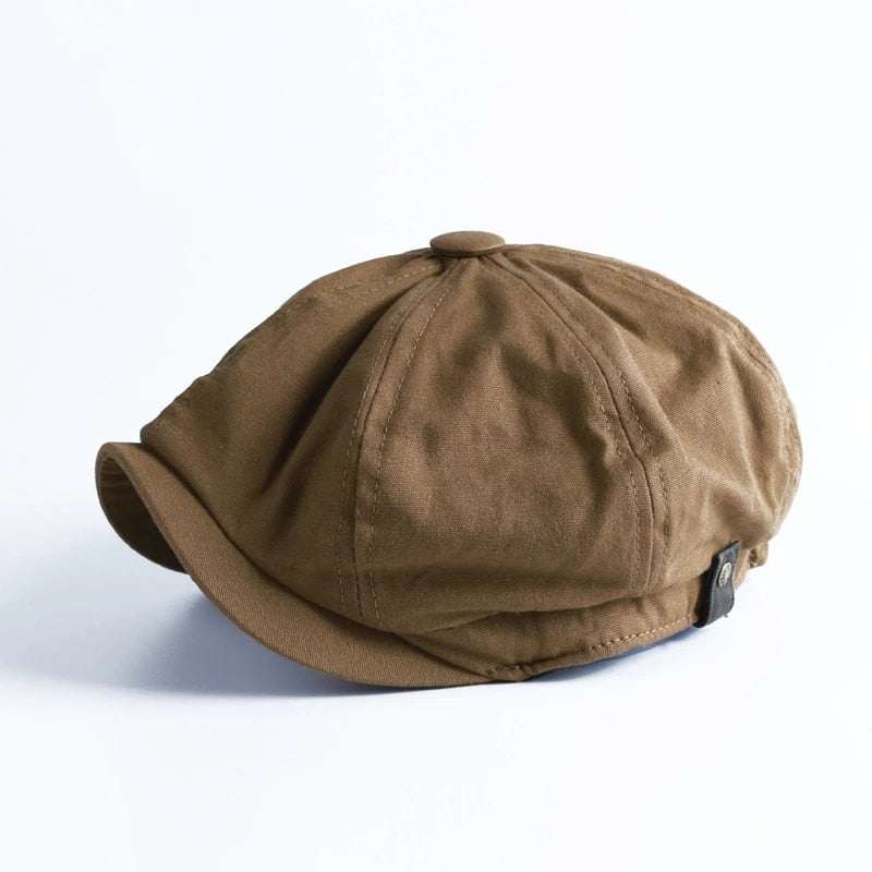 CHRLCK British Style Newsboy Cap Men Cotton