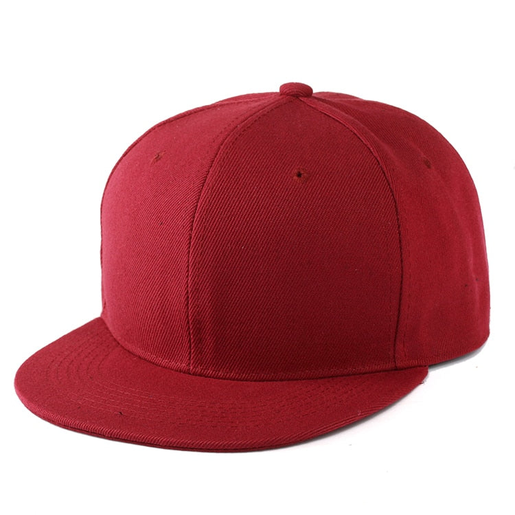 Flat Brim Baseball Cap Women Men