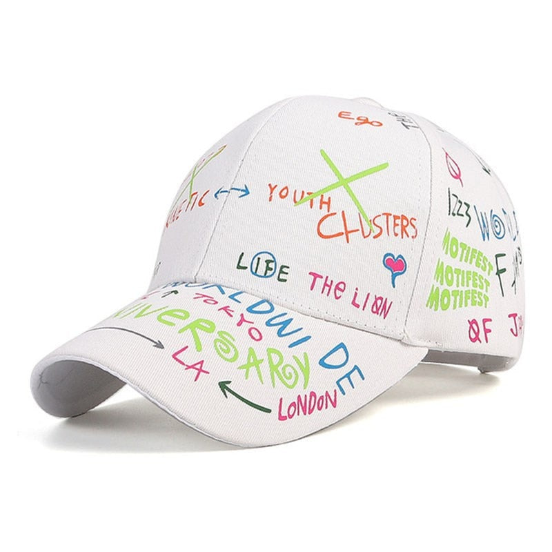 New Fashion Graffiti  Baseball Cap Men Women 2023