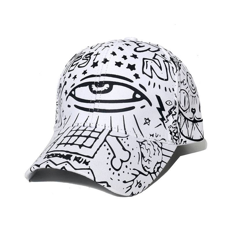 New Fashion Graffiti  Baseball Cap Men Women 2023