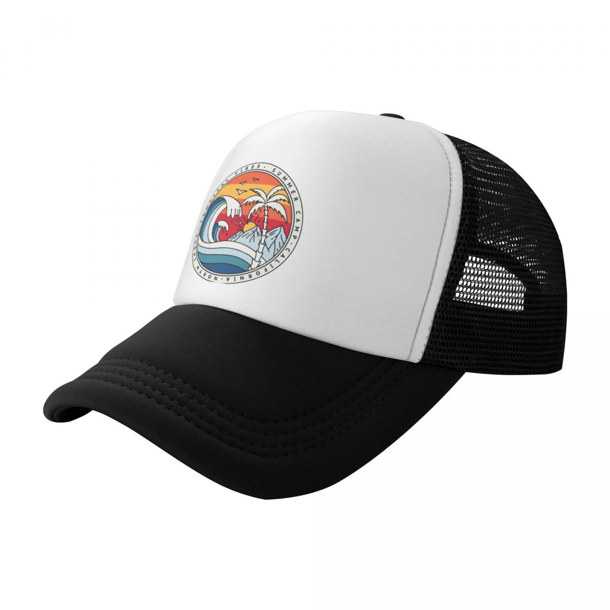 California Beach Surfing Baseball Cap