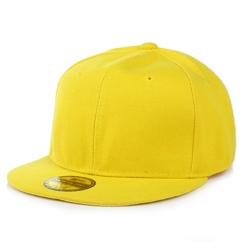 Flat Brim Baseball Cap Women Men