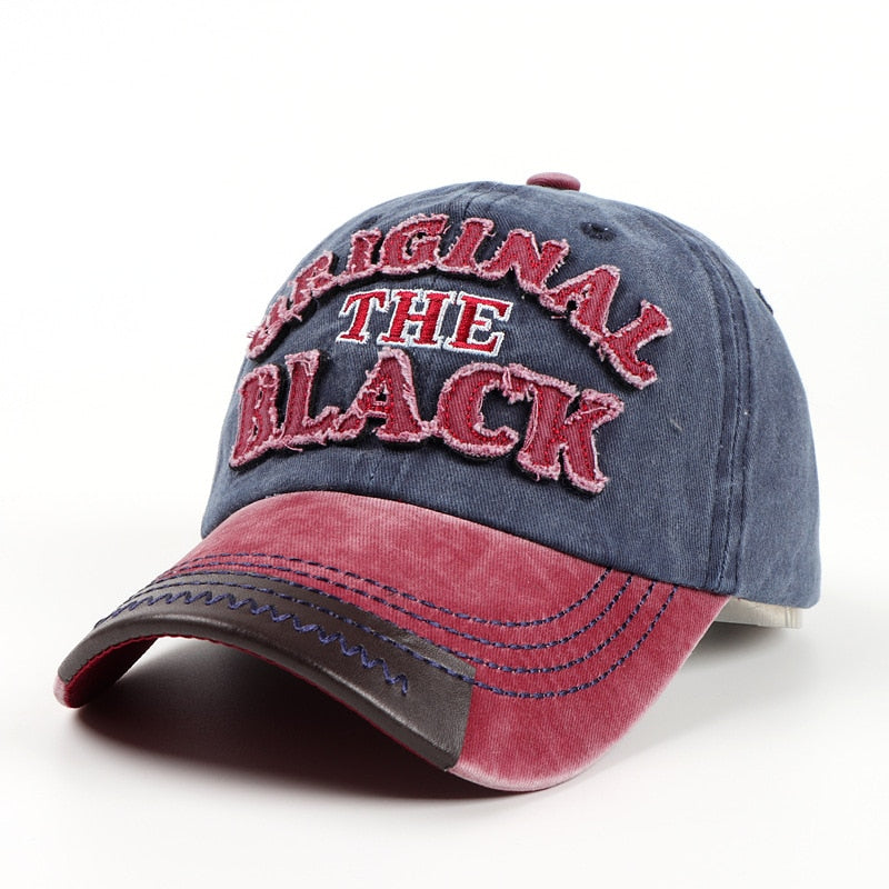 Retro Letter Embroidery Baseball Caps New  Men Women Cotton