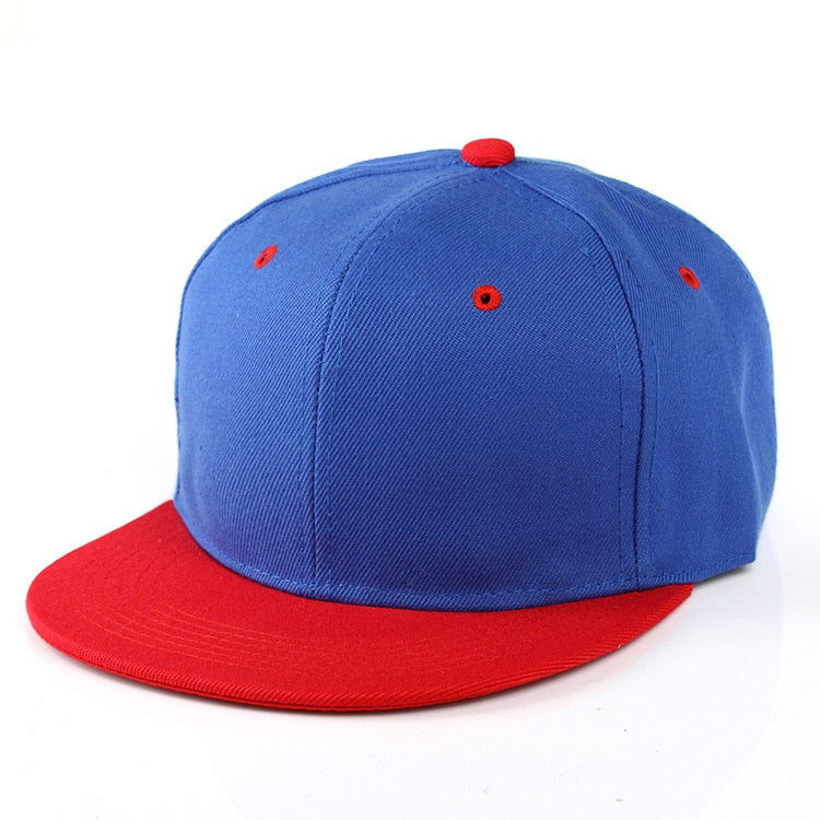 Flat Brim Baseball Cap Women Men