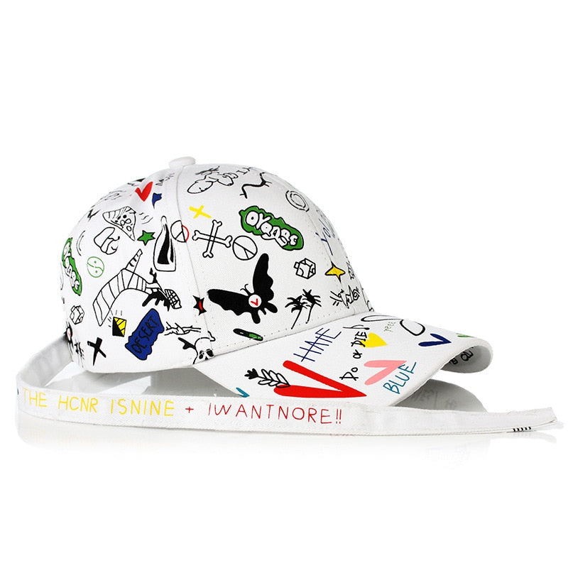 New Fashion Graffiti  Baseball Cap Men Women 2023