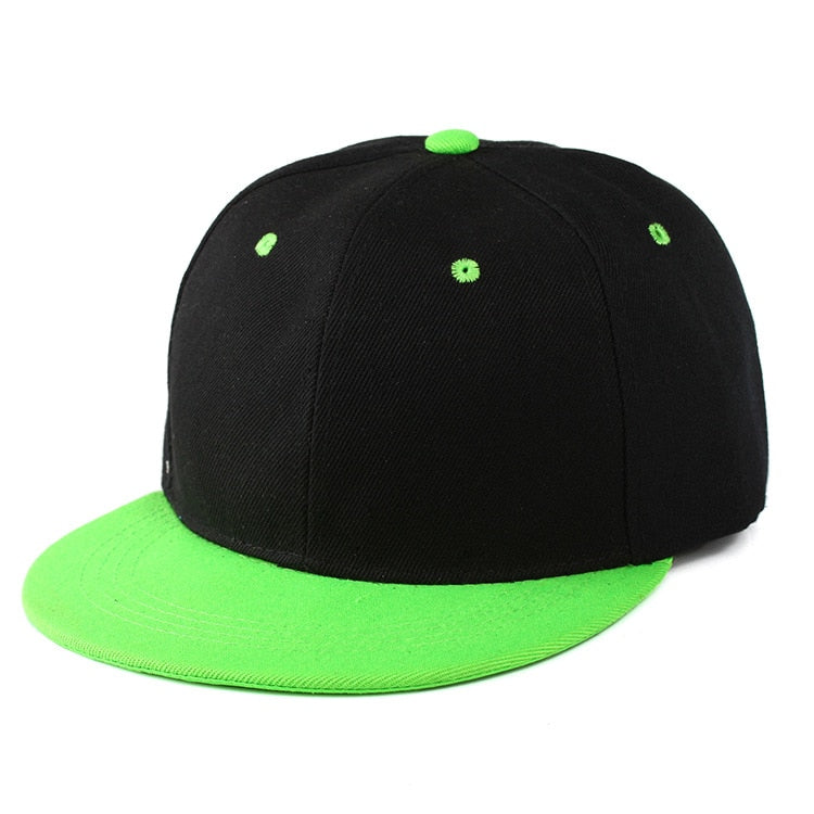 Flat Brim Baseball Cap Women Men
