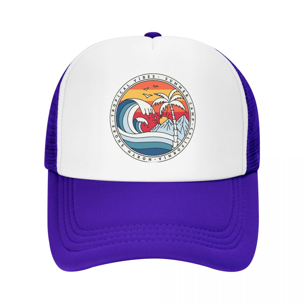 California Beach Surfing Baseball Cap