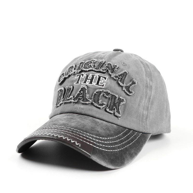 Retro Letter Embroidery Baseball Caps New  Men Women Cotton