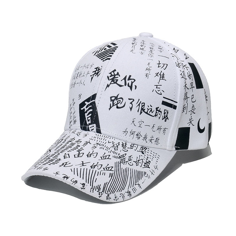 New Fashion Graffiti  Baseball Cap Men Women 2023