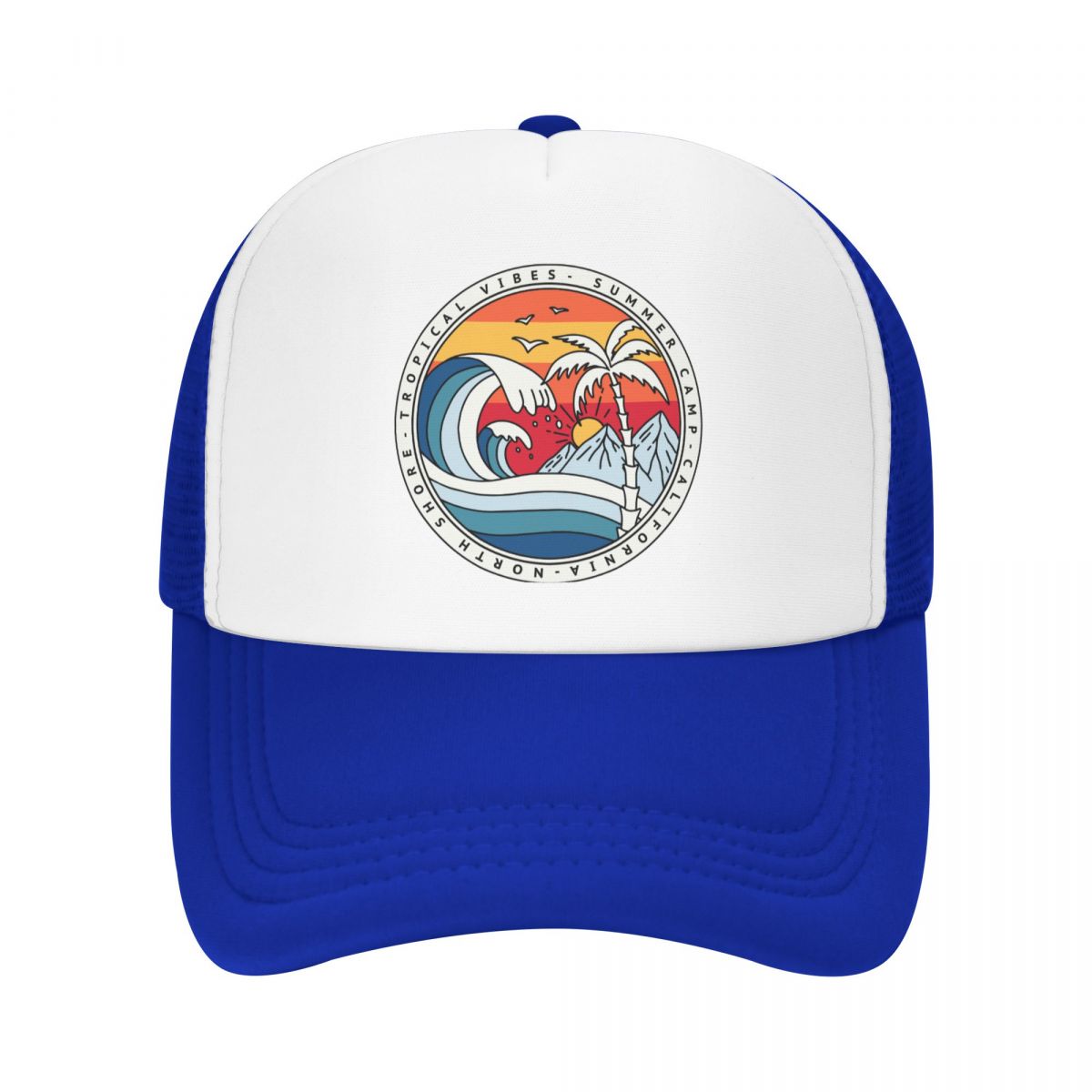 California Beach Surfing Baseball Cap