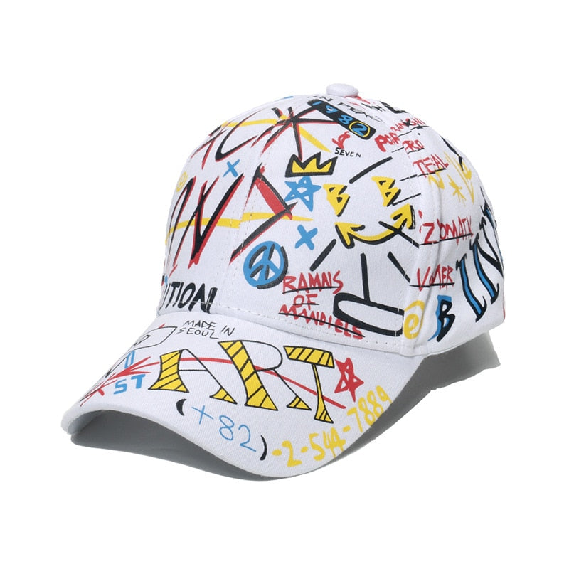 New Fashion Graffiti  Baseball Cap Men Women 2023