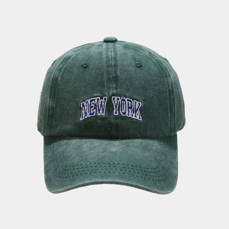 Tree Embroidery Washed Solid Boys Men Baseball Hats Adjustable Girls Women Baseball Caps 2023 Outdoor Sunscreen Baseball Hat