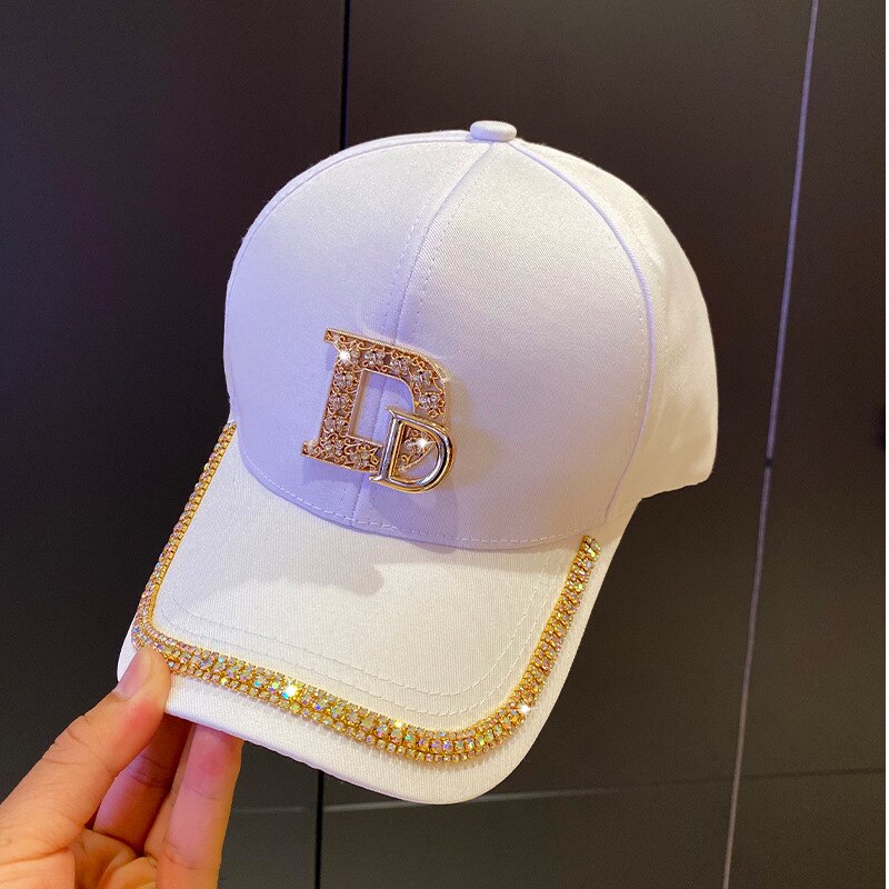 Fashion Brand Diamond D Baseball Cap For Women Men