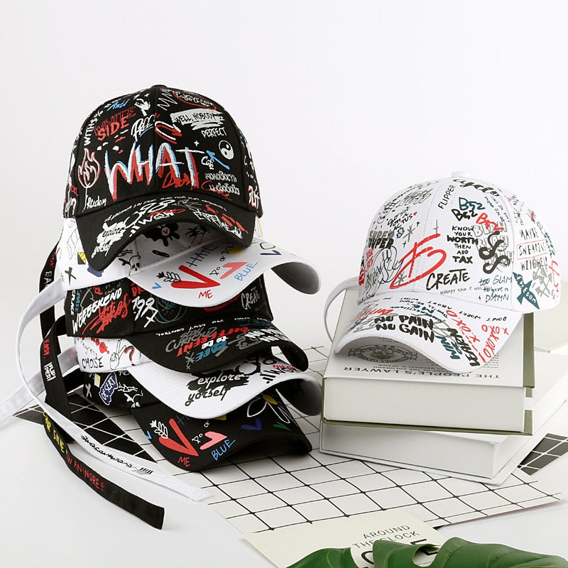 New Fashion Graffiti  Baseball Cap Men Women 2023