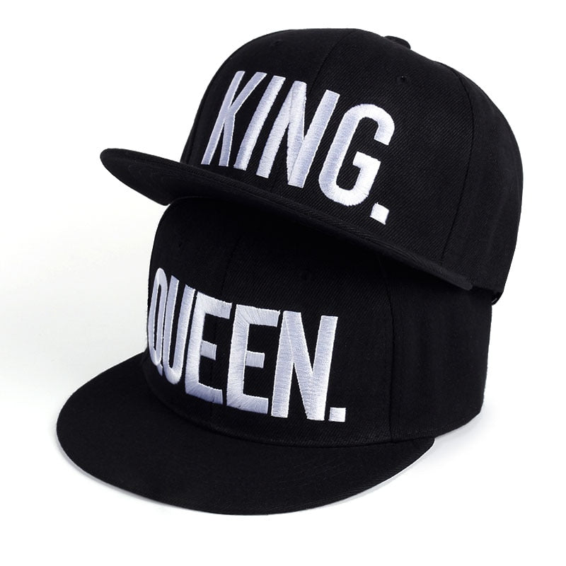 KING QUEEN Baseball Cap Couple Hip Hop Men's