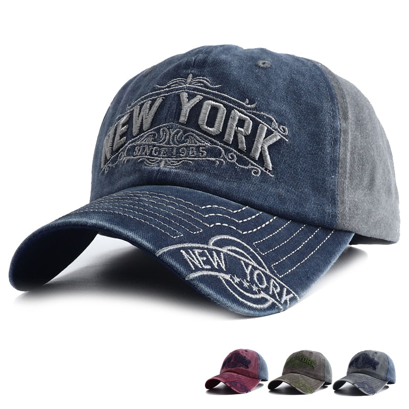 Denim Baseball Cap for Women and Men
