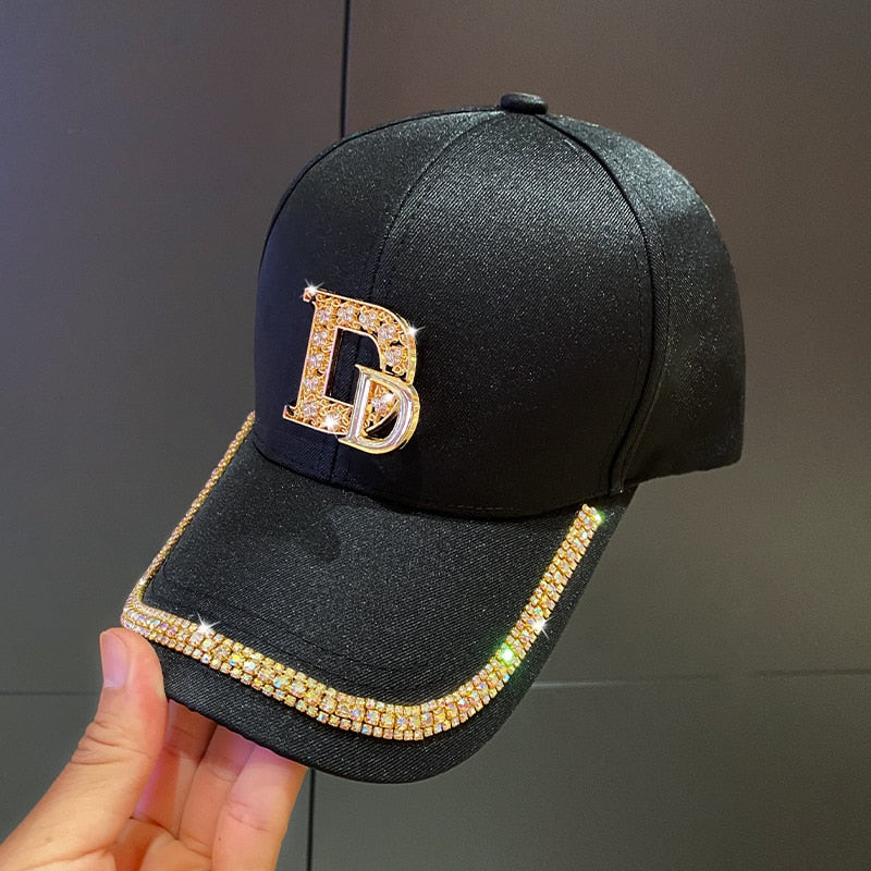 Fashion Brand Diamond D Baseball Cap For Women Men