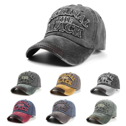 Retro Letter Embroidery Baseball Caps New  Men Women Cotton